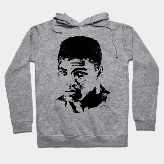 Muhammad-Ali Portrait Pop Art Hoodie by phatvo